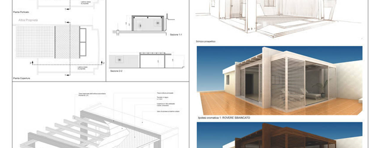 Progettazione Architettonica, SolidART Digital Architecture SolidART Digital Architecture Modern balcony, veranda & terrace