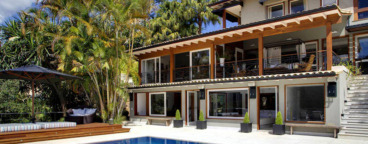 casa CR, Raquel Junqueira Arquitetura Raquel Junqueira Arquitetura منازل