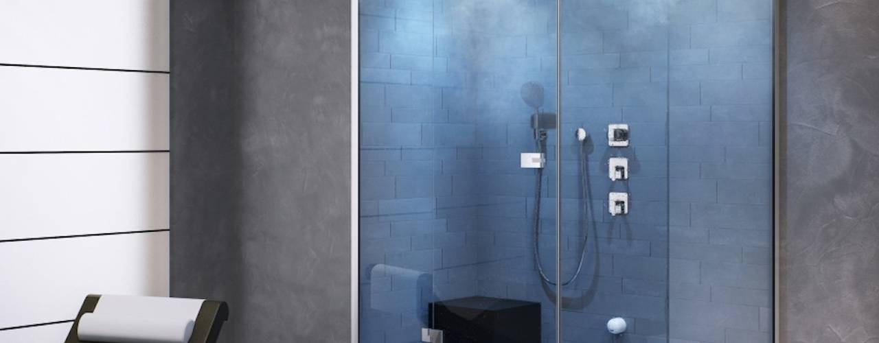 Feature Showers and Steam Showers, Nordic Saunas and Steam Nordic Saunas and Steam Ванная комната в стиле модерн
