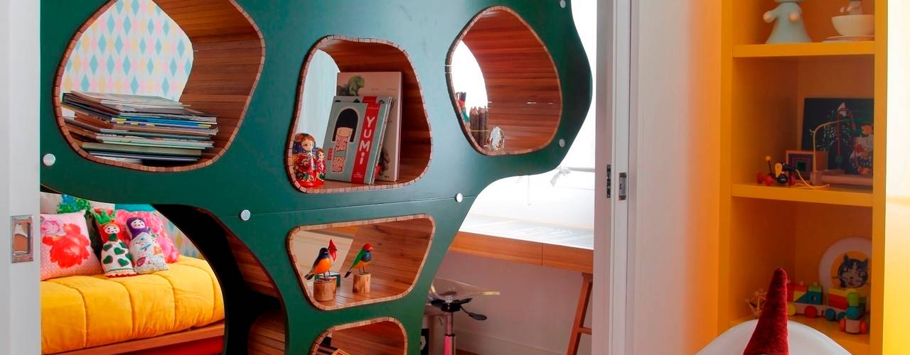 Quarto Violeta, Oba! Arquitetura Oba! Arquitetura Habitaciones para niños de estilo moderno
