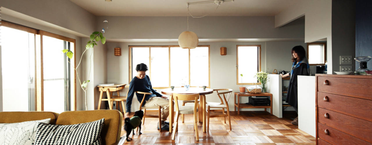 トリミングルーム, 稲山貴則 建築設計事務所 稲山貴則 建築設計事務所 Scandinavian style dining room