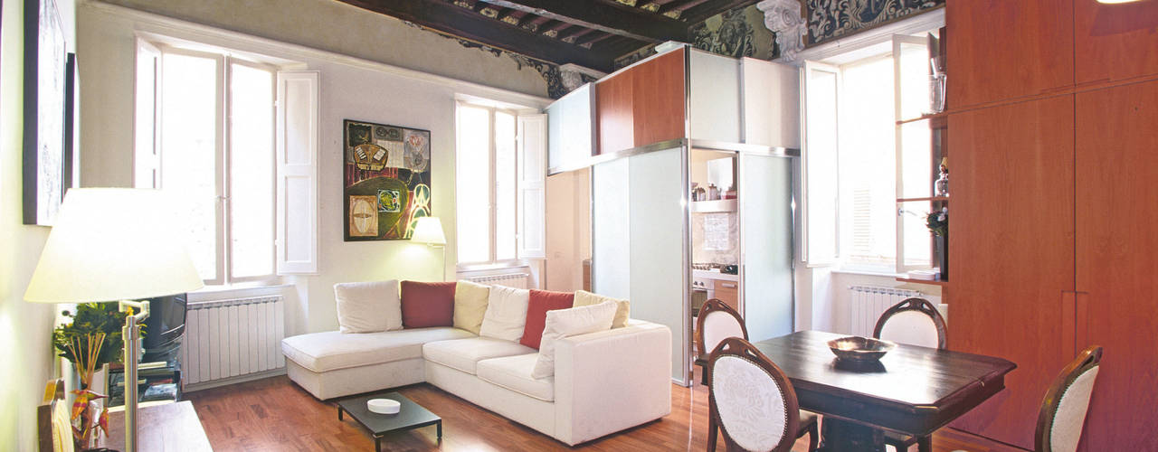 Appartamento in Via Sallustio Bandini, Maurizio Piochi Maurizio Piochi 客廳