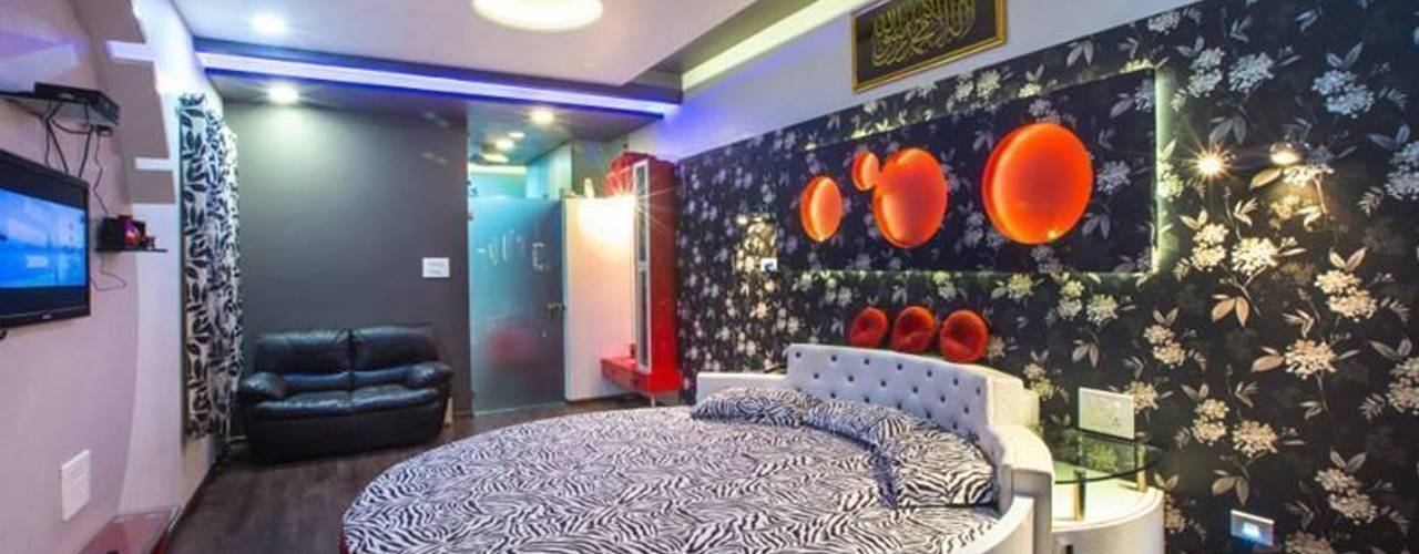 Mr Mulla Residence , Srujan Interiors & Architects Pvt Ltd Srujan Interiors & Architects Pvt Ltd Modern style bedroom