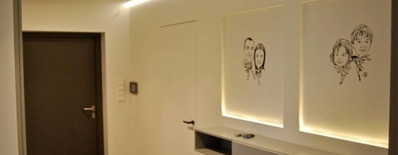 Projekt Gowarzewo, kabeDesign kasia białobłocka kabeDesign kasia białobłocka Modern Koridor, Hol & Merdivenler