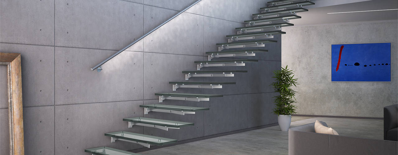 Glasstree Wall, IAM Design IAM Design Stairs