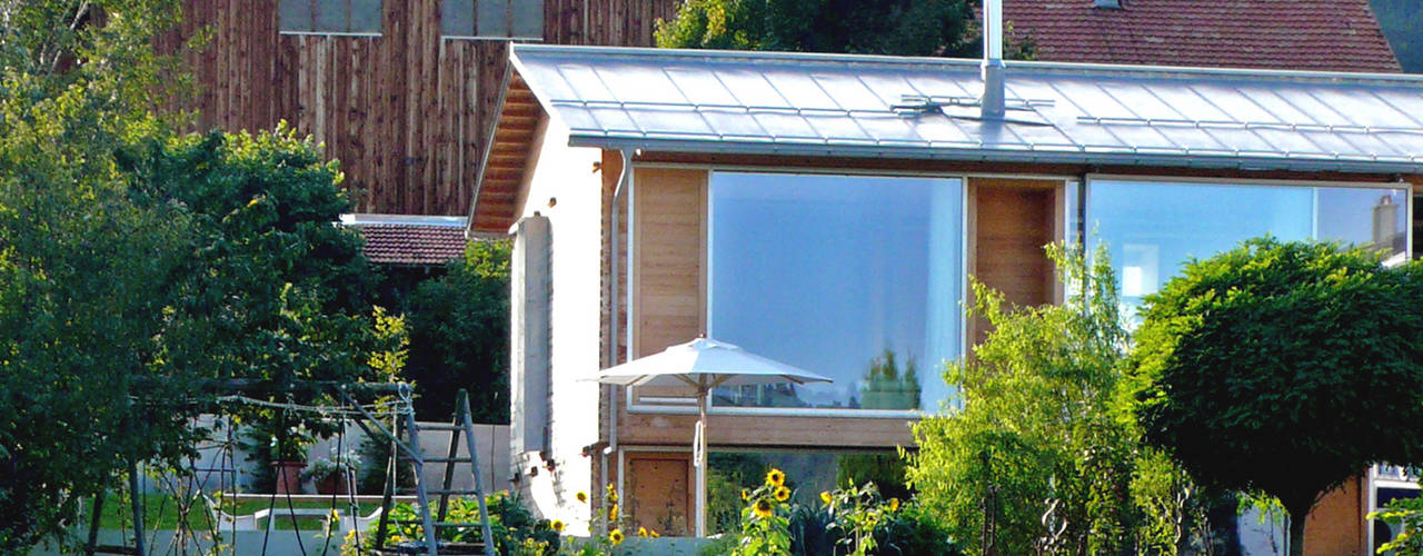 Einfamilienhaus Kr, becker architekten becker architekten Casa di legno