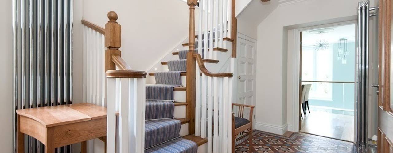 Early Victorian Townhouse, Corebuild Corebuild Classic style corridor, hallway and stairs