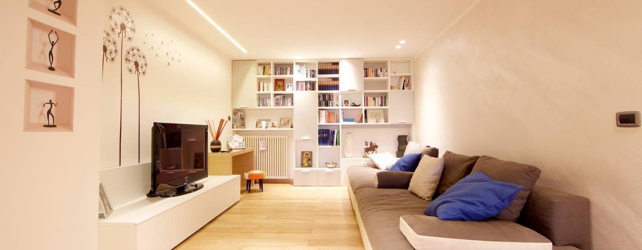 La casa di E&C, Modularis Progettazione e Arredo Modularis Progettazione e Arredo Moderne Wohnzimmer