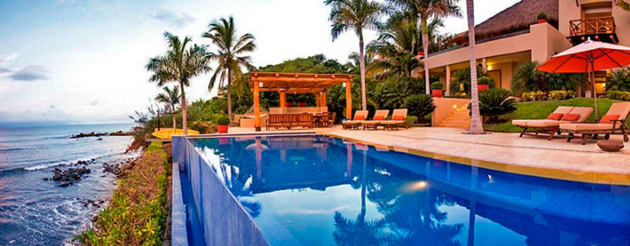 Villa Farallón 14, BR ARQUITECTOS BR ARQUITECTOS Piscinas de estilo tropical