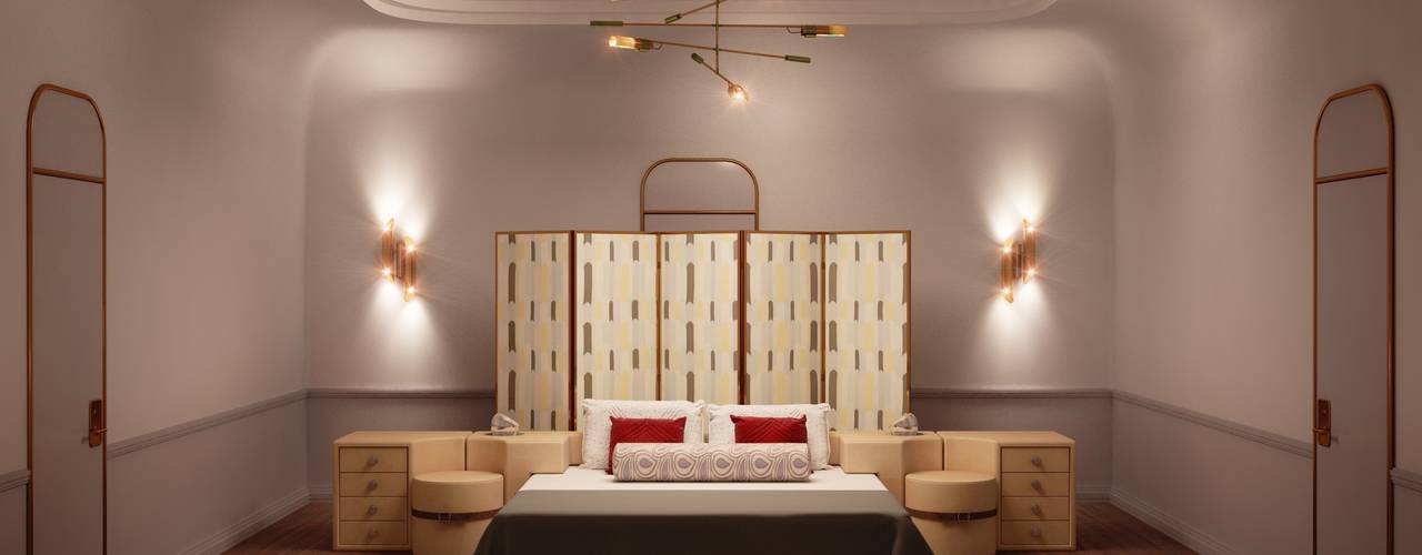 Золотая миля, Line In Design Line In Design Eclectic style bedroom