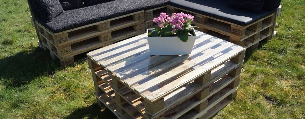 Meubels van pallets, Pallethandel Zoetermeer Pallethandel Zoetermeer Jardines de estilo industrial