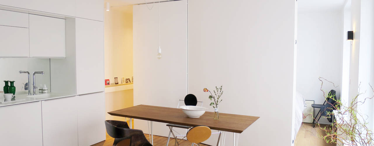 Pied-à-terre Parisien pour 3 dans un 31 m2, Studio Pan Studio Pan Comedores de estilo moderno