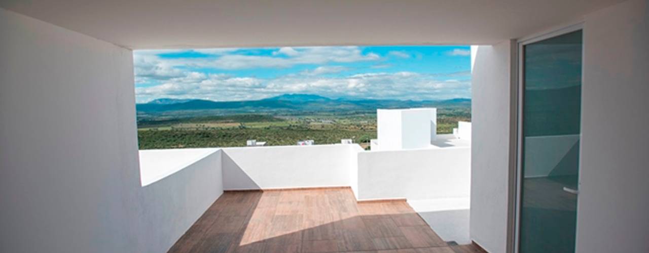 Casa Pitahayas 87, Zibatá, El Marqués, Querétaro, JF ARQUITECTOS JF ARQUITECTOS Terrace