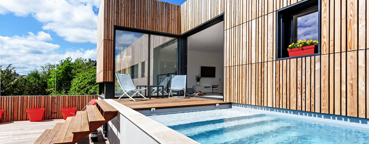 MAISON CARDAILLAC, Hugues Tournier Architecte Hugues Tournier Architecte Minimalist pool