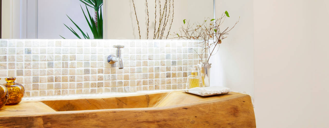 Shades of White, Helô Marques Associados Helô Marques Associados Rustic style bathroom