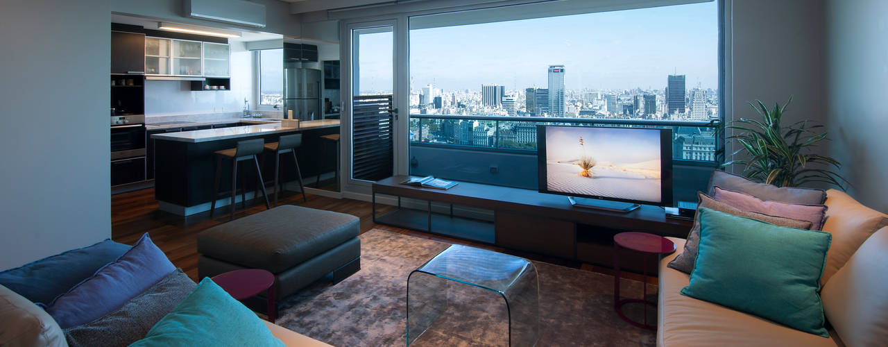 Puerto Madero, Estudio Sespede Arquitectos Estudio Sespede Arquitectos Modern living room