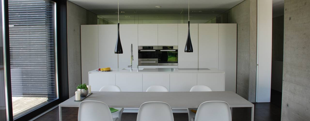 Schwebender Pavillon, schroetter-lenzi Architekten schroetter-lenzi Architekten Modern kitchen