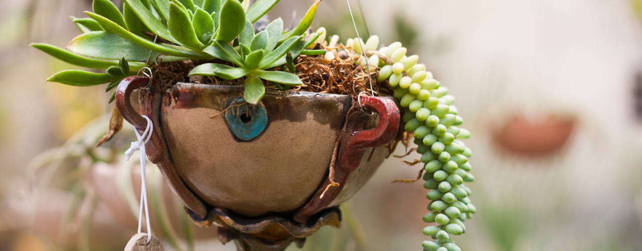 Cerâmica para plantas, Ateliê de Cerâmica - Flavia Soares Ateliê de Cerâmica - Flavia Soares حديقة