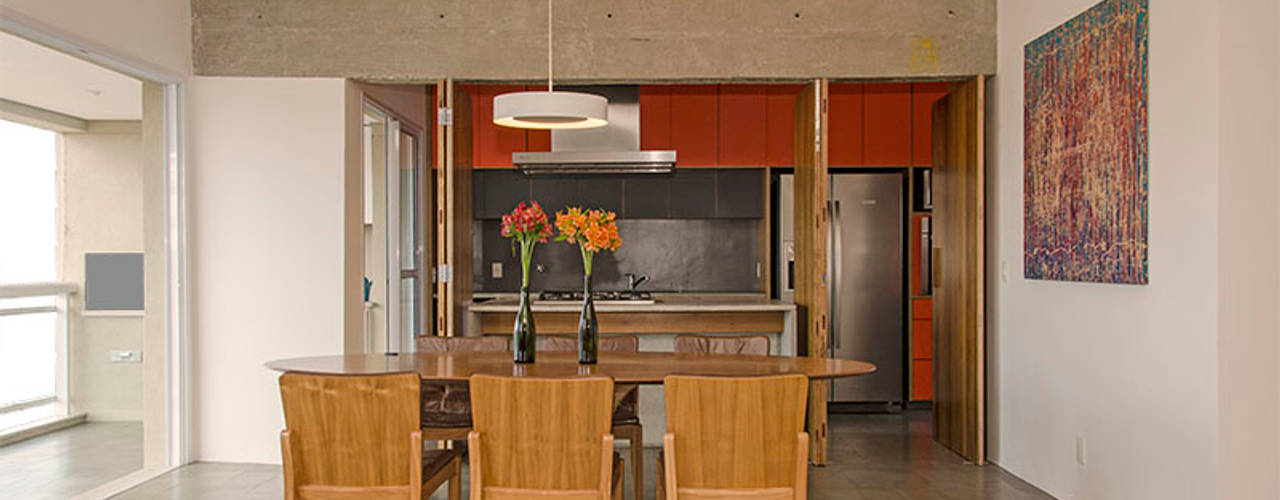 Apartamento em Perdizes, Vereda Arquitetos Vereda Arquitetos Modern dining room