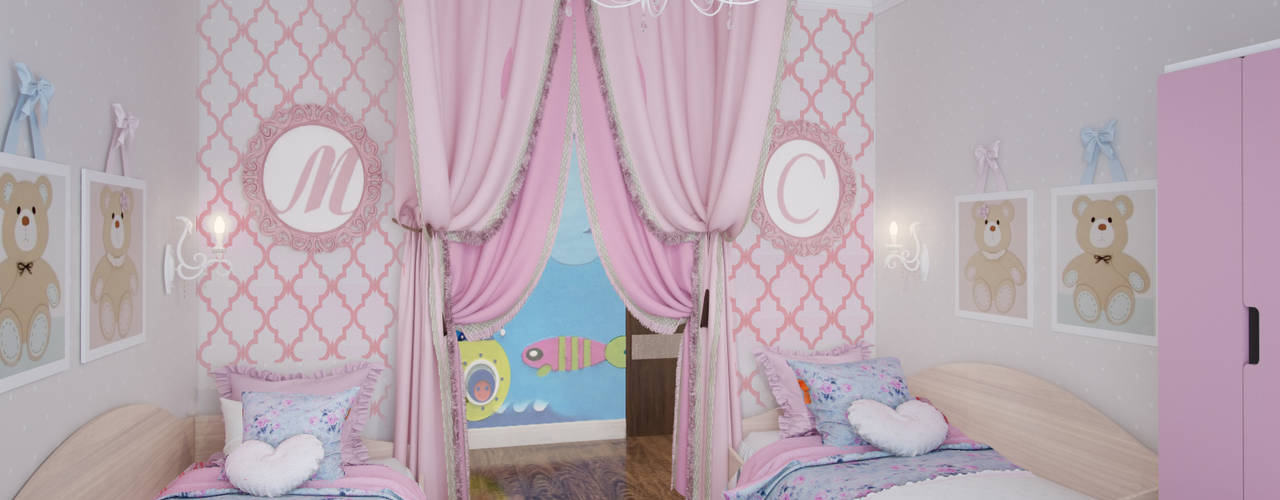 Детская для девочек, Fronton Studio Fronton Studio Nursery/kid’s room