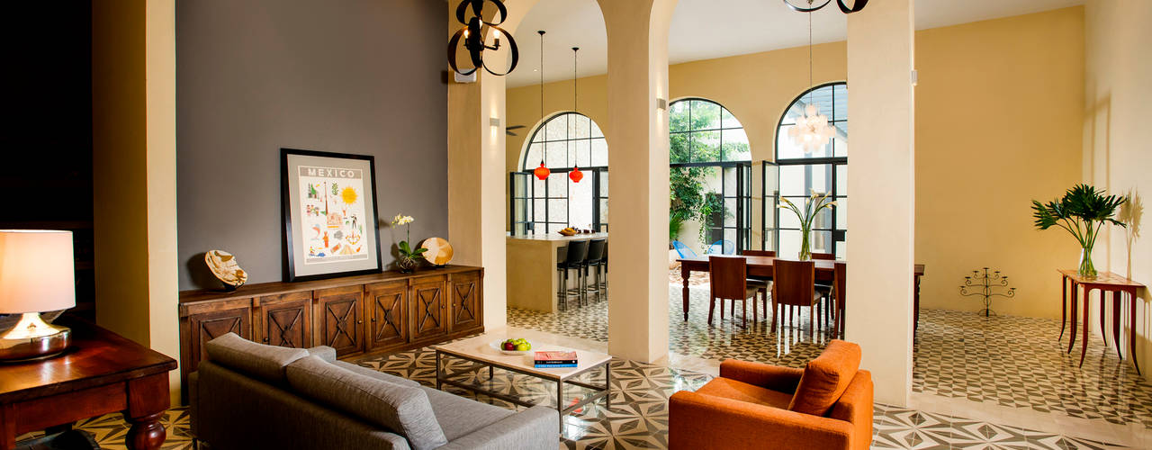 Casa WS52, Taller Estilo Arquitectura Taller Estilo Arquitectura Colonial style living room