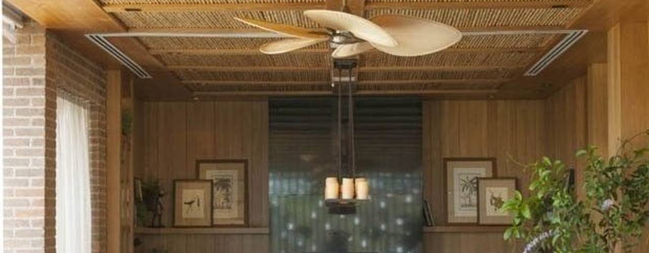 CASA BRUNO ventiladores de estilo tropical/colonial, Casa Bruno American Home Decor Casa Bruno American Home Decor بلكونة أو شرفة