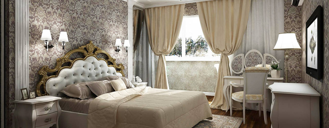 Квартира в г. Киров, Елена Овсянникова Елена Овсянникова Classic style bedroom