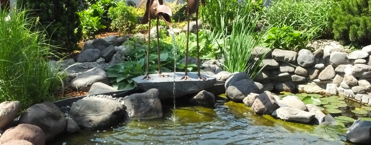 Wasserspeiende Kupfervögel, Kupferreich Kft. Kupferreich Kft. Swimming pond