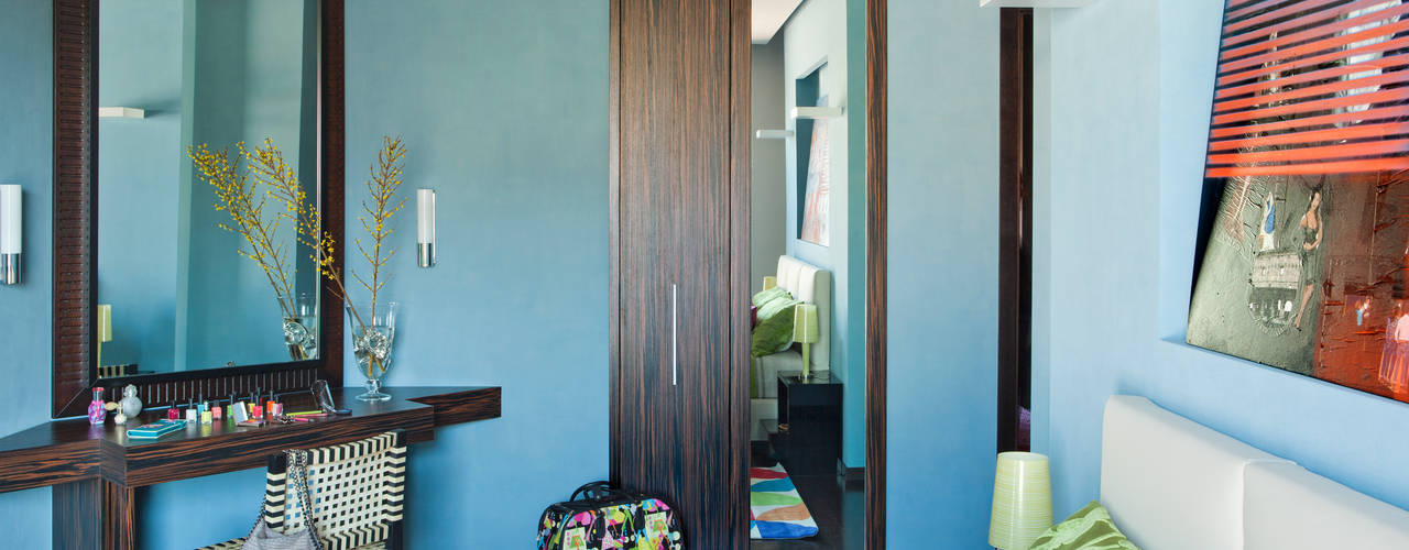 La casa ideale per un single, giovane e colorata, PDV studio di progettazione PDV studio di progettazione Eclectic style bedroom