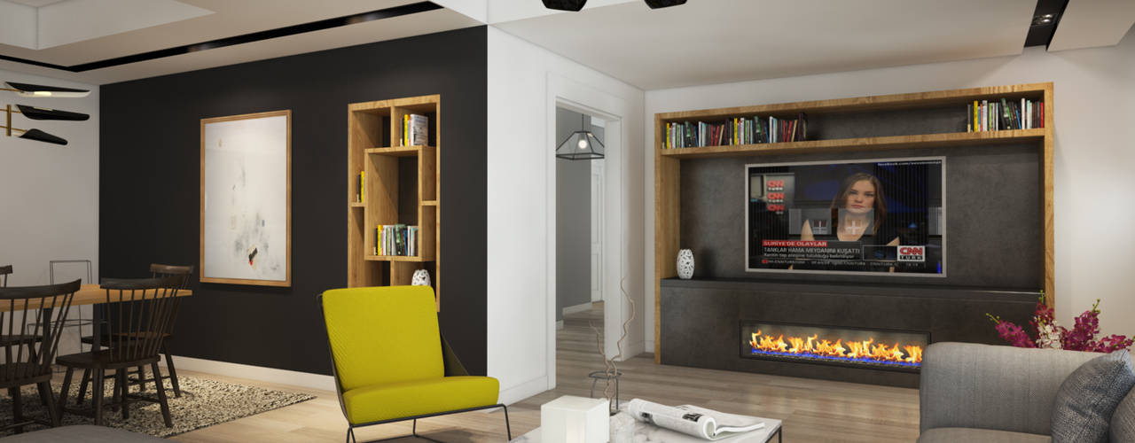 D&S Altaş Home, yücel partners yücel partners Modern living room