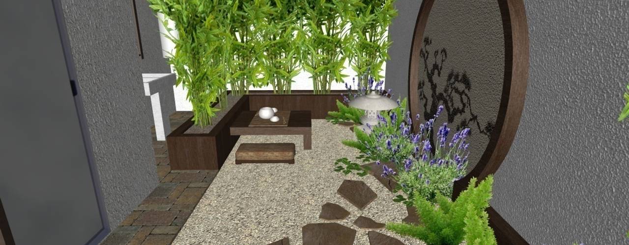 Jardines pequeños | Trucos para ampliar espacios | El "Circulo Mágico", Zen Ambient Zen Ambient Jardines de estilo asiático