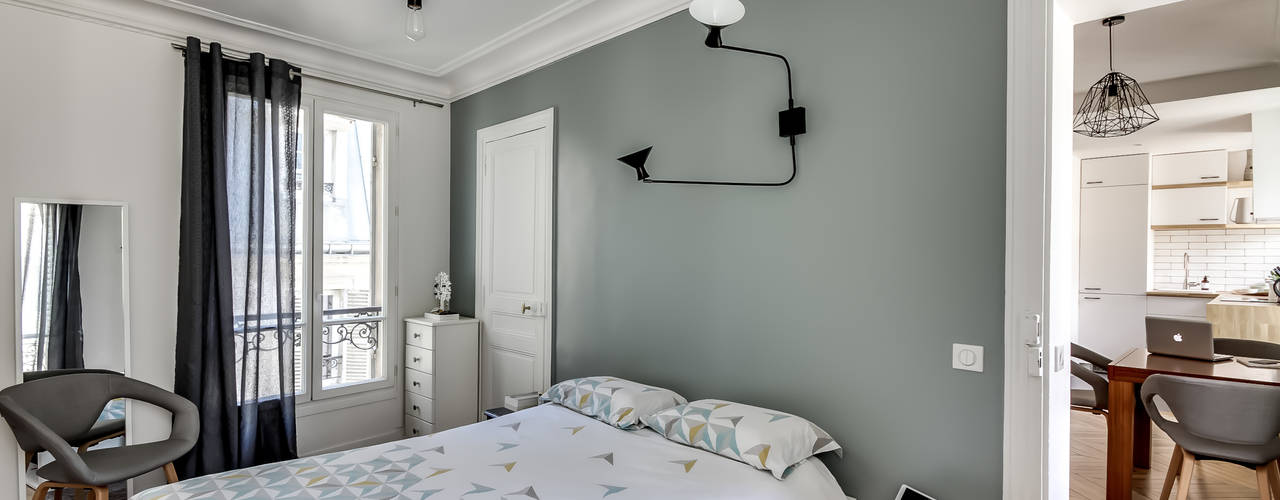 Le charme parisien, bypierrepetit bypierrepetit Scandinavian style bedroom