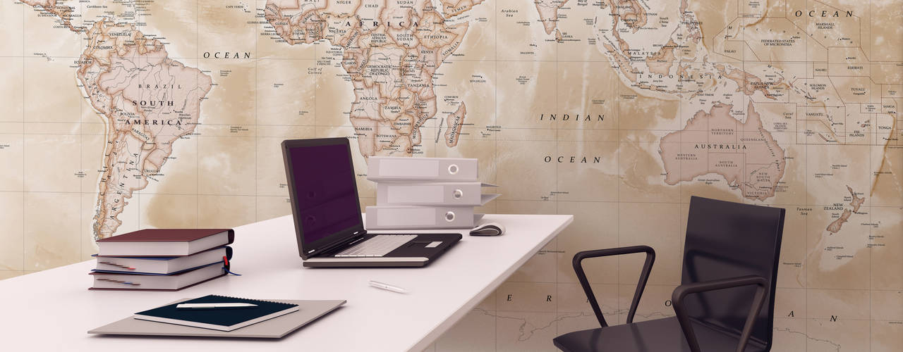 World Map Wallpaper, Love Maps On Ltd. Love Maps On Ltd. Study/office