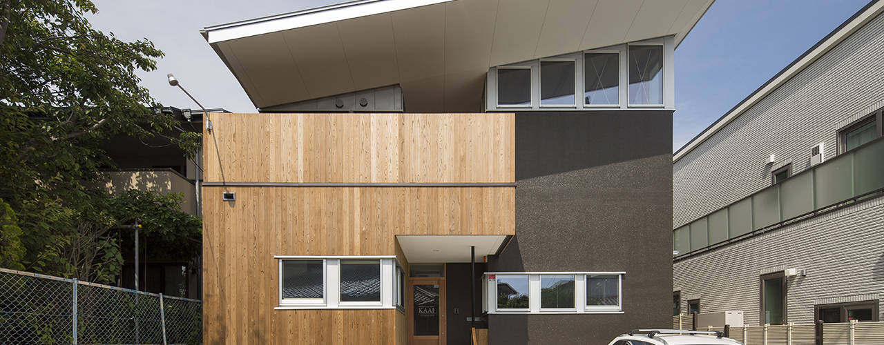 西庇の家, 株式会社建楽設計 株式会社建楽設計 Modern houses Wood Wood effect