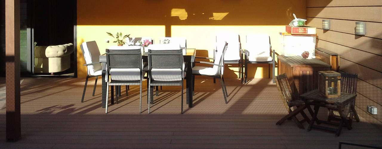 Proyecto de interiorismo de terraza, Vicente Galve Studio Vicente Galve Studio Mediterraner Balkon, Veranda & Terrasse