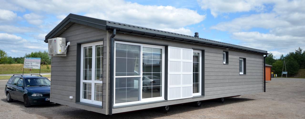 Domki mobilne 12x4m w różnych konfiguracjach, Letniskowo.pl Garkowski, Solka, Spółka Komandytowa Letniskowo.pl Garkowski, Solka, Spółka Komandytowa Prefabricated home انجینئر لکڑی Transparent