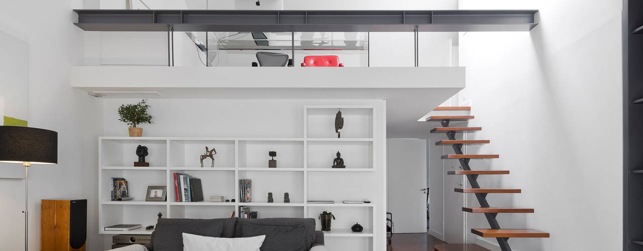 Apartamento na Lapa, RRJ Arquitectos RRJ Arquitectos ห้องนั่งเล่น