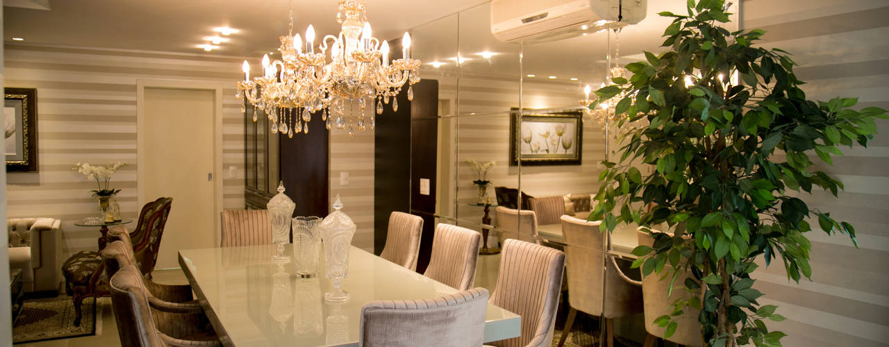 Apartamento Alameda Janeiro 2015, Cas Arquitetos Associados Cas Arquitetos Associados Salas de jantar clássicas