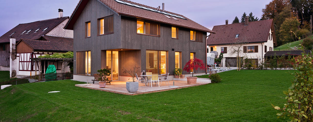 EFH Huggenberg, Giesser Architektur + Planung Giesser Architektur + Planung Casas campestres