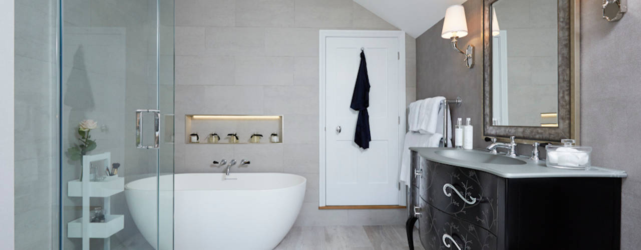 An Elegant Townhouse Beautifully Restored and Injected with Colour, Etons of Bath Etons of Bath Modern bathroom
