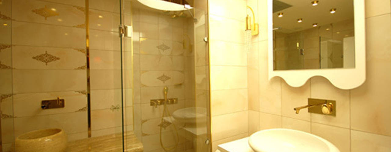 EYMEN RESİDENCE , santimetre mimarlık santimetre mimarlık Modern bathroom