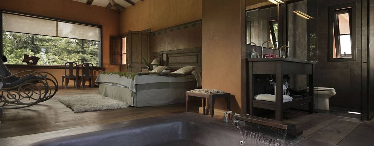 Chalet Atamisque, Bórmida & Yanzón arquitectos Bórmida & Yanzón arquitectos Rustic style bedroom