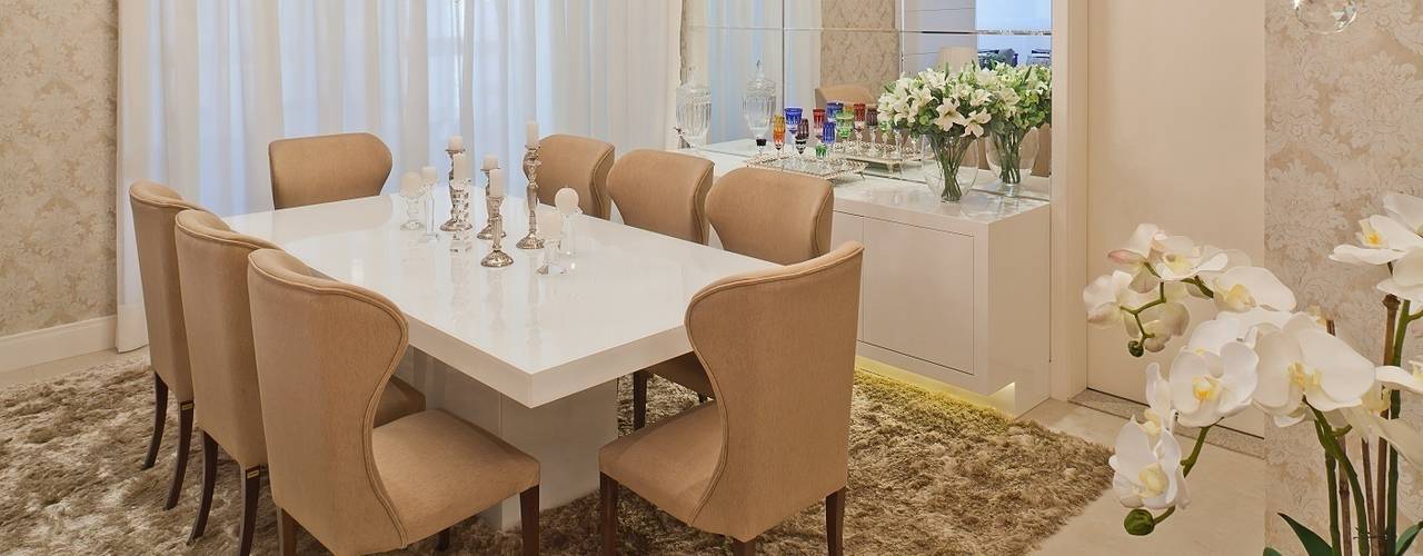 Clássico ao Luxo Salas de jantar clássicas por Mariane e Marilda Baptista - Arquitetura & Interiores Clássico