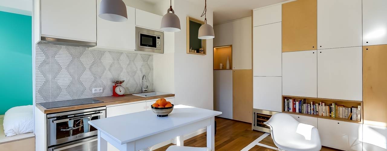 Appartement parisien, Meero Meero Cocinas modernas