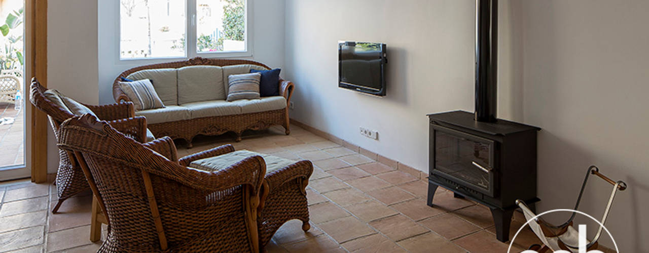 gaviotas, osb arquitectos osb arquitectos Mediterranean style living room