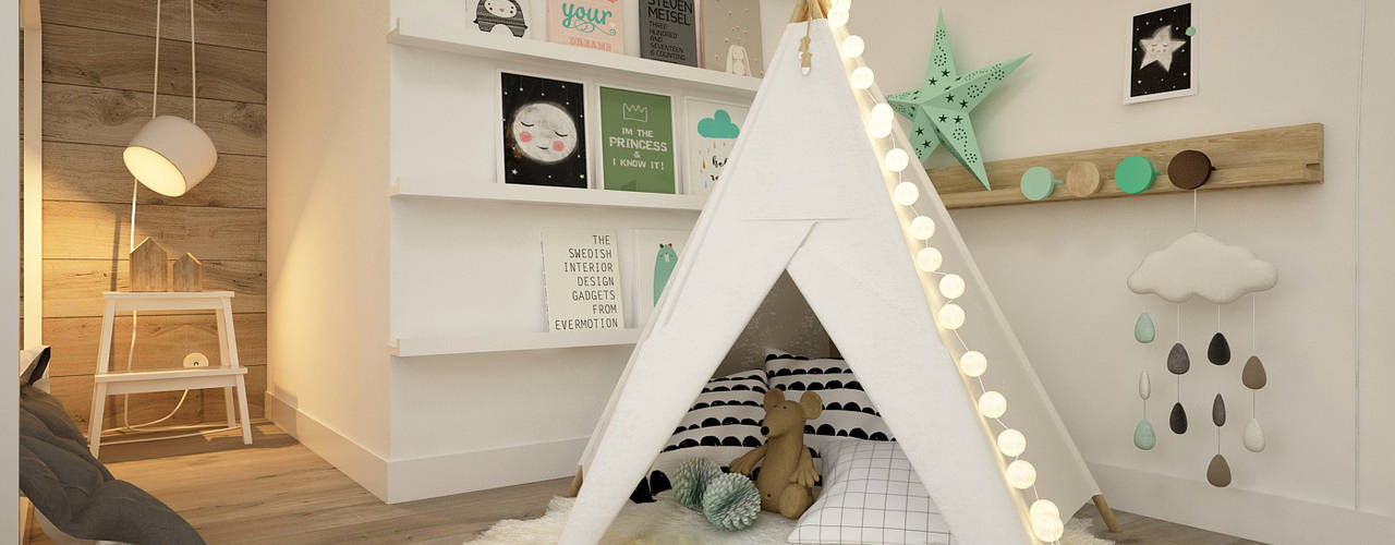 homify Scandinavian style nursery/kids room