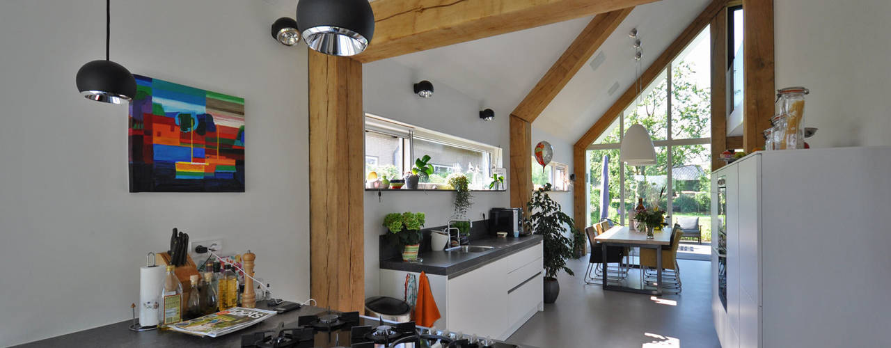 Schuurwoning, Bongers Architecten Bongers Architecten Modern kitchen