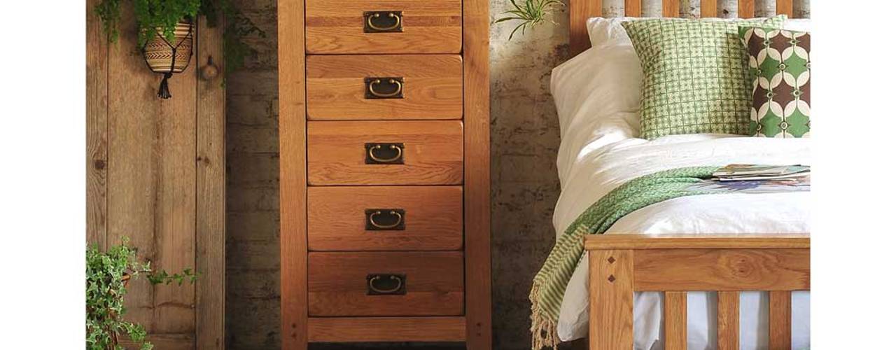 Bedroom, The Cotswold Company The Cotswold Company Kamar Tidur Gaya Country Kayu Wood effect