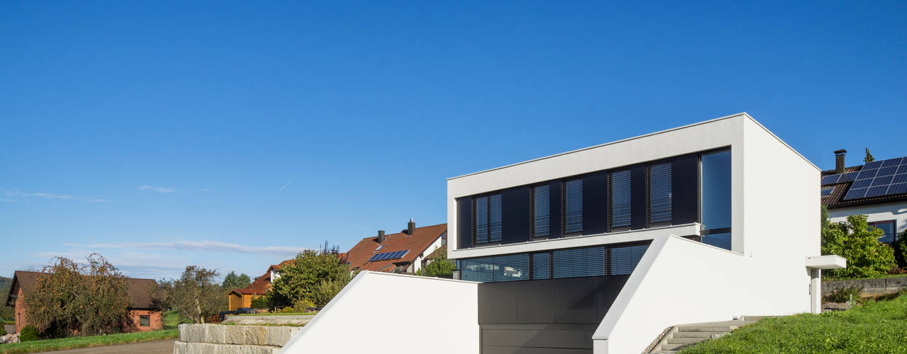 Einfamilienhaus im Filstal, Schiller Architektur BDA Schiller Architektur BDA Nowoczesne domy