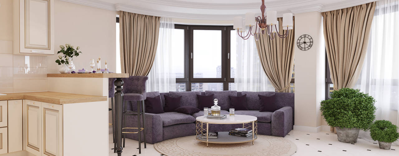 1-к квартира в ЖК "Park Avenue", BRO Design Studio BRO Design Studio Living room